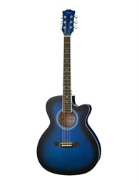 Smiger GA-H10-39-BL Акустическая гитара, с вырезом, синяя GA-H10-39-BL