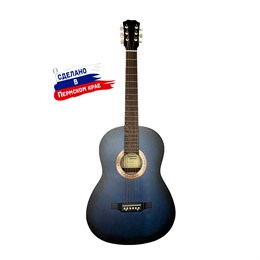 Кунгурская Акустика F-Blue Гитара акустическая, синяя F-Blue