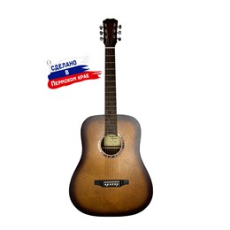 Кунгурская Акустика D-Sunburst Гитара акустическая, санберст D-Sunburst
