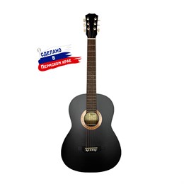Кунгурская Акустика F-Black Гитара акустическая, черная F-Black