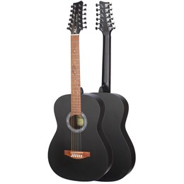 Milena-Music ML-F3-BK-12Str Акустическая гитара 12-струнная, черная ML-F3-BK-12Str