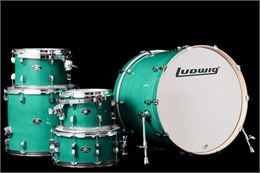 Ludwig LCEM52207 Evolution Maple Барабанная установка, зеленая, 4 коробки LCEM52207