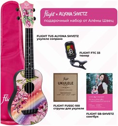FLIGHT ALYONA SHVETZ / Алена Швец PACK2 - Укулеле комплект ALYONA SHVETZ PACK 2