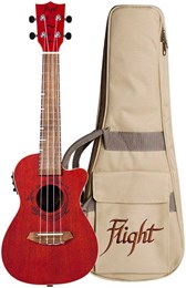 FLIGHT DUC380 CEQ CORAL - Укулеле концерт DUC380 CEQ CORAL