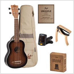 FLIGHT NUS380 AMBER dPACK 1 - Укулеле (набор) сопрано NUS380 AMBER DPACK 1