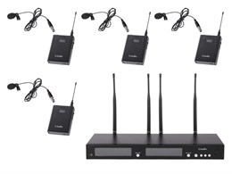 Laudio RWS-4BLV Беспроводная микрофонная система, 4 петличных микрофона RWS-4BLV