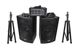 Soundking ZH0602D15LS Комплект акустической системы, микшер, микрофон, кабели, 2х250Вт ZH0602D15LS
