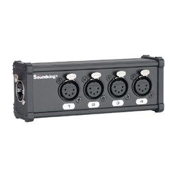 Soundking CXA030 DMX КОММУТАЦИОННАЯ КОРОБКА/РАСШИРИТЕЛЬ СИГНАЛОВ DMX 4хXLR(5p)female - RJ-45 CXA030