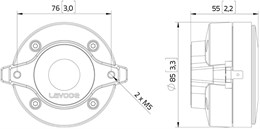 Lavoce DF10.101LM Драйвер ВЧ компрессионный, 30Вт, 8 Ом DF10.101LM