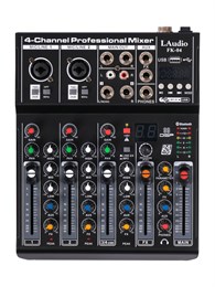 Laudio FK-04 Микшерный пульт, 4 канала, серия PRO FK-04