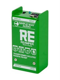 Simpleway Audio RE-GR Reamper Дибокс, преобразователь сигнала для гитары, пассивный, зеленый RE-GR