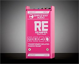 Simpleway Audio RE-PK Reamper Дибокс, преобразователь сигнала для гитары, пассивный, розовый RE-PK