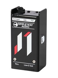 Simpleway Audio J1mini-steel Дибокс, преобразователь сигнала для гитары, активный, стальной корпус J1mini-steel