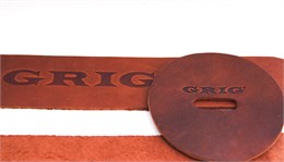 Grig GRT-2 Ремни для оркестровых тарелок, кожа, коричневые GRT-2