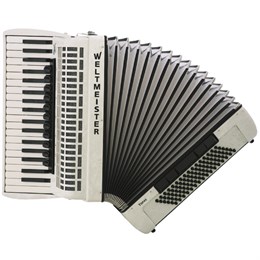 Weltmeister Topas-IV-96/37-WH Topas IV Аккордеон 37/96/IV/11/5, белый, с ремнями и чехлом Topas-IV-96/37-WH