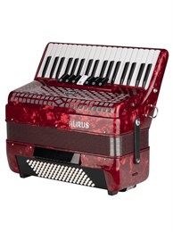 Aurus JH2017-RED Аккордеон 37/96/7/2, красный, с футляром JH2017-RED