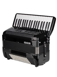 Aurus JH2017D-BLACK Аккордеон 37/96/7+2, черный, с футляром JH2017D-BLACK