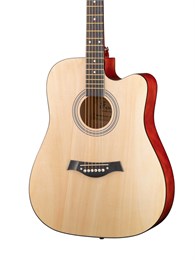 FFG-4101C-NAT Акустическая гитара, с вырезом, цвет натуральный, Foix FFG-4101C-NAT