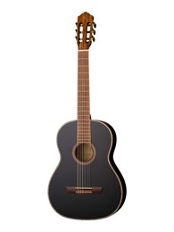 Ortega R221BK Family Series Классическая гитара, размер 4/4, черная, с чехлом R221BK