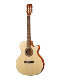 Cort CEC1-OP Classic Series Электроакустическая классическая гитара, с вырезом, цвет натуральный CEC1-OP