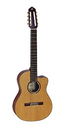Ortega RCE159-8 Feel Series Классическая гитара 8-струнная, со звукоснимателем, с вырезом RCE159-8