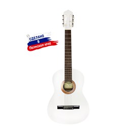Кунгурская Акустика K-White Гитара классическая, белая K-White