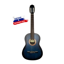 Кунгурская Акустика K-Blue Гитара классическая, синяя K-Blue