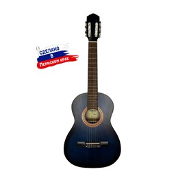 Кунгурская Акустика K-Blue-3/4 Гитара классическая 3/4, синяя K-Blue-3/4
