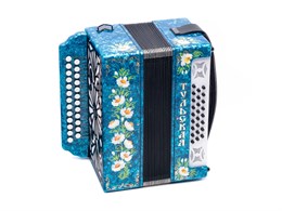 Тульская Гармонь G-21-BL Гармонь Тульская-301М 25х25-III с двумя ремнями, синяя G-21-BL