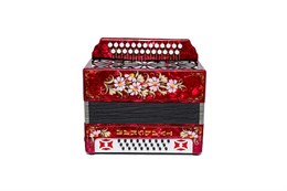 Тульская Гармонь G-21-C-RD Гармонь Тульская-301М 25х25-III с двумя ремнями, красная G-21-C-RD