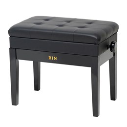 Rin LB-31BKG Банкетка, черная, искусственная кожа LB-31BKG