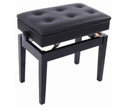 Rin HY-DX17-GLOSS-BLACK Банкетка, черный/черный, искусственная кожа HY-DX17-GLOSS-BLACK