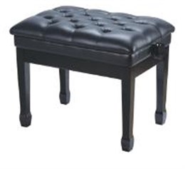 Rin HY-DX06-GLOSS-BLACK Банкетка, черный/черный, искусственная кожа HY-DX06-GLOSS-BLACK