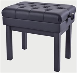 Rin HY-TM58-SATIN-BLACK Банкетка, матовый черный, искусственная кожа HY-TM58-SATIN-BLACK