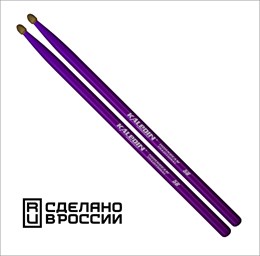 Kaledin Drumsticks 7KLHBVL5B Violet 5B Барабанные палочки, граб, флуоресцентные фиолетовые 7KLHBVL5B