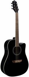 FLIGHT AD-200 CEQ BK - Гитара электроакустическая шестиструнная AD-200 CEQ BK