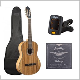 FLIGHT C-110 AC 4/4 dPACK 1 - Гитара классическая (набор) 4/4 C-110 AC 4/4 DPACK 1