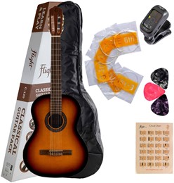 FLIGHT C-120 SB PACK - Гитара классическая в наборе C-120 SB PACK