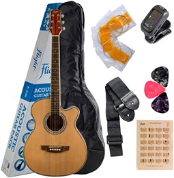 FLIGHT F-230 NAT PACK - Гитара акустическая в наборе F-230 NAT PACK