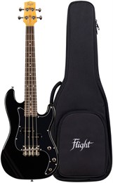 FLIGHT Mini Bass Lite BK - Бас-гитара уменьшенная MINI BASS LITE BK