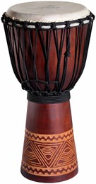 YUKA DJWN012-24BR2 - Джембе с веревочной настройкой DJWN012-24BR2