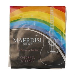 Maerdisi strings цветные струны для акустической гитары (10-48) Maerdisi strings