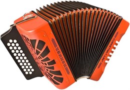 HOHNER El Rey del Vallenato ADG orange - Аккордеон диатонический A49051