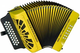 HOHNER El Rey del Vallenato BbEbAb yellow - Аккордеон диатонический A49661