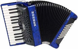 HOHNER Bravo II 48 dark blue - Аккордеон 1/2 A16542