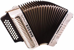 HOHNER Corona III BbEbAb white-Columbia - Аккордеон диатонический A5774