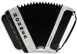 HOHNER Fun Nova II 80 light white perloid celluloid (B-Stepped) - Баян A7001
