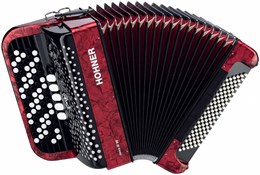 HOHNER Nova III 96 red (C-stepped) - Баян A4173