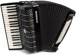 HOHNER MATTIA IV 96 BK gun black pearl keys - Аккордеон 7/8 A17221