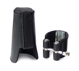 Vandoren LC27L Leather Кожаная лигатура и кожаный колпачок для саксофона альт LC27L